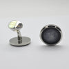 Vintage moon wedding cufflinks with a short button closure